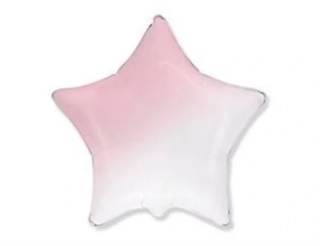 Balónek hvězda 48cm růžovobílá