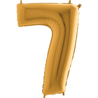 Foliový balon číslo 7 Zlaté 