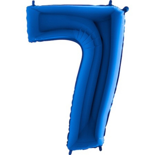 Foliový balon číslo 7 modré 