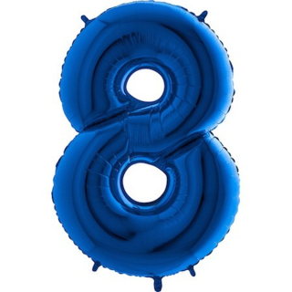 Foliový balon číslo 8 modré