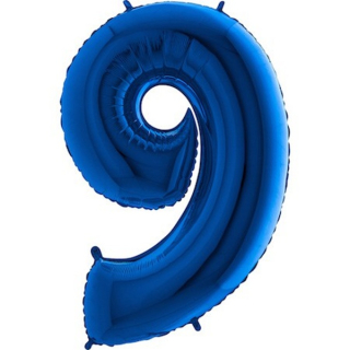 Foliový balon číslo 9 modré 