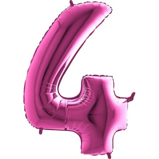 Foliový balon číslo 4 růžová