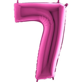 Foliový balon číslo 7 růžová 