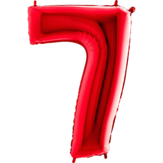 Foliový balon číslo 7 červená 