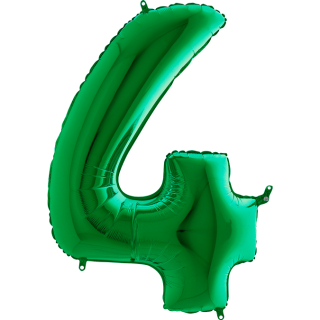 Foliový balon číslo 4 Zelená