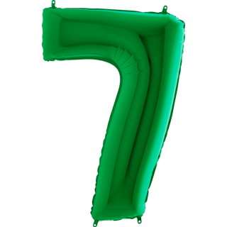Foliový balon číslo 7 Zelená