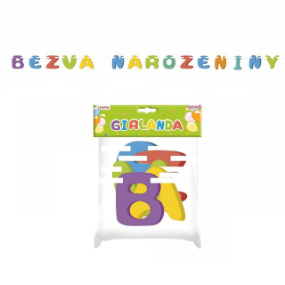 Girlanda Bezva narozeniny