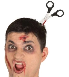 Čelenka nůžky v hlavě Hallowen