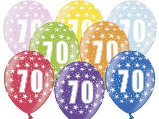 Balonky latexové s číslem 70 