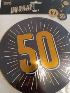 Girlanda spirály 50.narozeniny