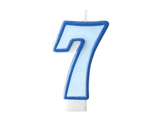 Narozeninová svíčka 7 modrá
