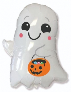 Balonek foliový duch halloween