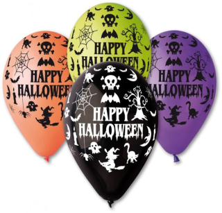 Balonky barevné halloween