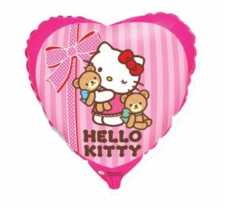 Balónek srdce hello kitty 45cm