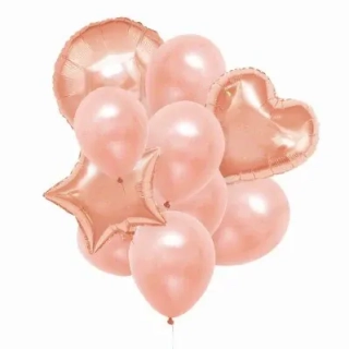 Balónky sada rose gold