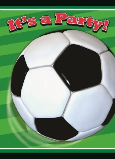 Pozvánky fotbal párty 8ks
