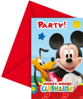 Pozvánky Mickey 6ks