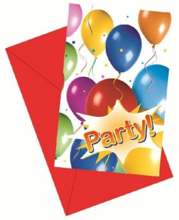 Pozvánky párty 6ks 