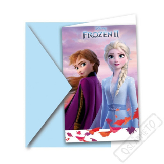Pozvánky Frozen mix 5ks