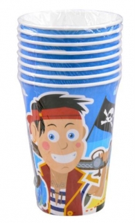 Kelímky pirát 8ks