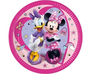 Talířky minnie mouse 8 ks 23 cm