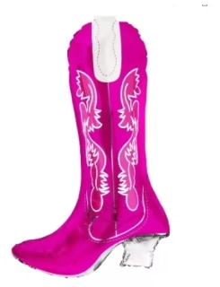Balón foliový pink kovboj Barbie