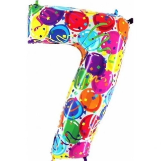 Fóliový balónek číslo 7