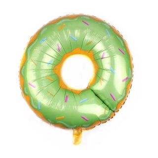 Balónek donut zelený