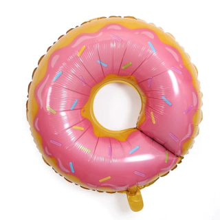 Balónek donut růžový