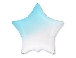 Balónek hvězda 48cm modrobílá