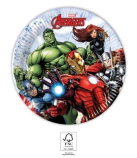 Talířky AVENGERS 8ks licence
