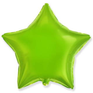 Balónek hvězda zelený