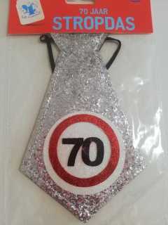Kravata stříbrná 70