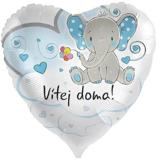 Balónek fóliový Vítej doma KLUK
