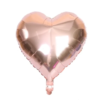 Balónek fóliový srdce rose gold