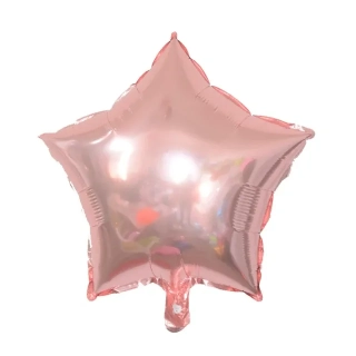 Balónek fóliový hvězda rose gold