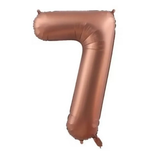 Fóliový balónek číslo 7 Mocha hnědá 