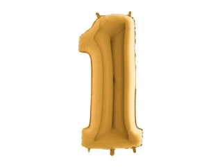 Fóliový balónek číslo 1 zlatá