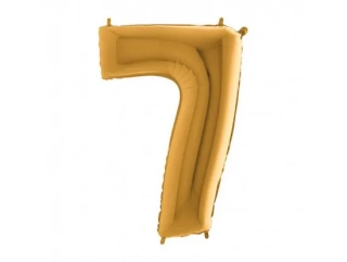 Fóliový balónek číslo 7 zlatá