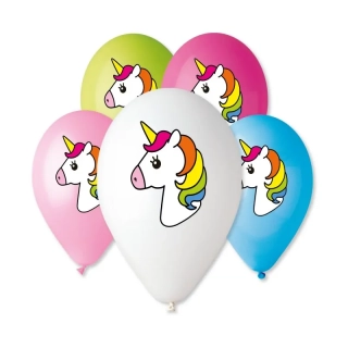 Balónek latexový 30 cm jednorožec unicorn 1ks