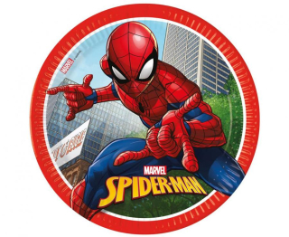 Talířky spiderman 8 ks 