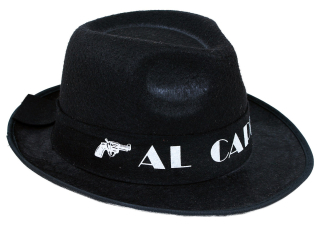 Klobouk černý Al Capone