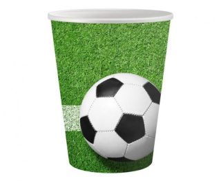 Papírové kelímky fotbal 6 ks