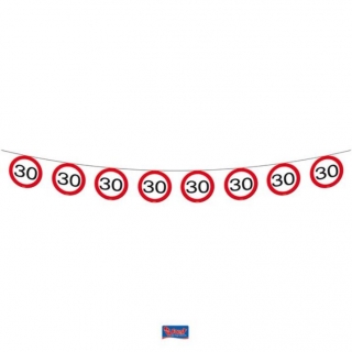 Girlanda dopravní značka 30
