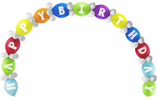 Balónková brána happy birthday