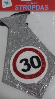 Kravata stříbrná 30