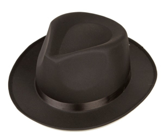 Klobouk černý mafian deluxe