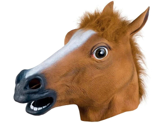 Latexová maska kůň