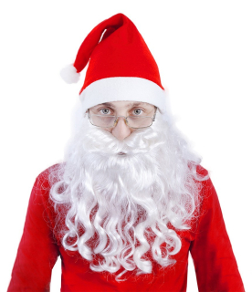 Vousy bílé Mikuláš Santa
